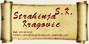 Strahinja Kragović vizit kartica